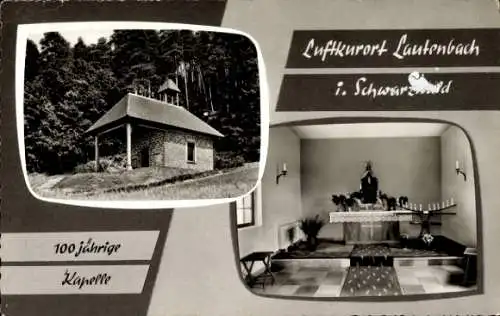 Ak Lautenbach im Renchtal Schwarzwald, Kapelle, Altar