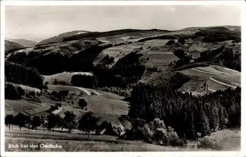 Ak Geutsche bei Triberg, Blick zum Ort