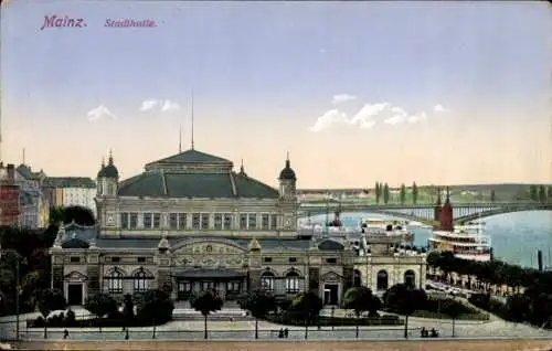 Ak Mainz am Rhein, Stadthalle