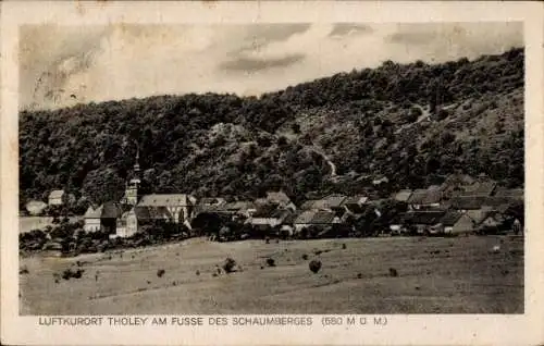 Ak Tholey im Saarland, Luftkurort  Schaumberg, Dorfansicht, Kirche