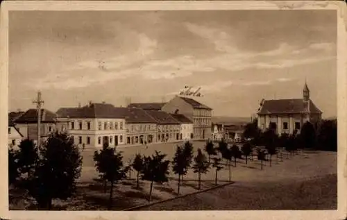 Ak Hořovice Horowitz Mittelböhmen, Marktplatz, Namesti