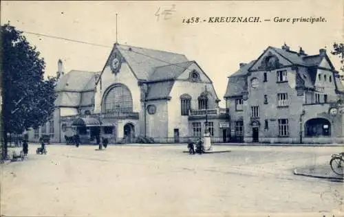 Ak Bad Kreuznach in Rheinland Pfalz, Bahnhof