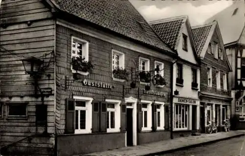 Ak Mettmann in Nordrhein Westfalen, Markt mit Moselstübchen, Gaststätte