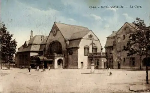 Ak Bad Kreuznach in Rheinland Pfalz, Bahnhof