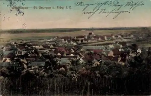 Ak Freiburg im Breisgau, Wehringen, Panorama