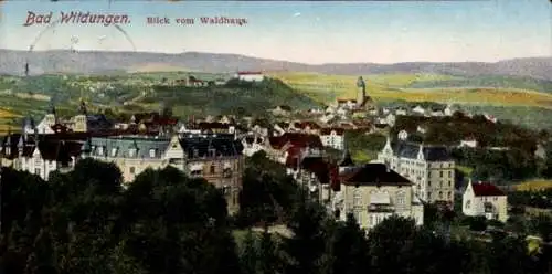 Ak Bad Wildungen Kreis Waldeck Frankenberg, Panoramablick auf den Ort