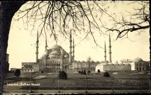 Ak Konstantinopel Istanbul Türkei, Sultan Ahmet Moschee, Stadtansicht, historische Architektur