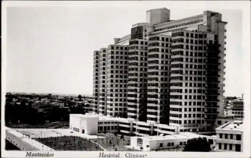 Ak Montevideo Uruguay, Krankenhaus, moderne Architektur, städtische Szene