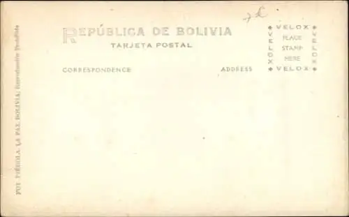 Ak La Paz Bolivien, Gesamtansicht