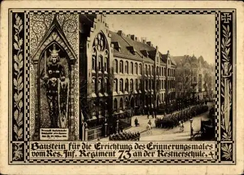 Ak Hannover, Res. Inf. Regiment 73 an Restnerschule