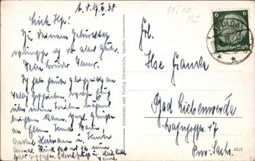 Ak Apolda in Thüringen, Ursprüngliche Gebäude um den Brückenborn, Opekta, Kalamana, Rolom, Alf...