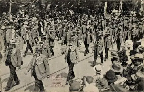 Ak Leipzig,  XII. Deutsches Turnfest 1913, Festzug