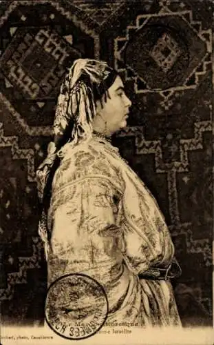 Judaika Ak Jüdin in Volkstracht