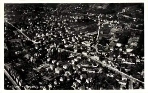 Ak Radebeul in Sachsen, Radebeul aus dem Flugzeug