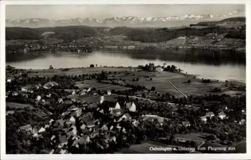 Ak Oehningen Öhningen am Untersee Baden, Fliegeraufnahme