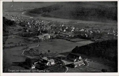 Ak Tiengen am Oberrhein, Fliegeraufnahme