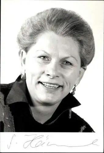 Ak MdB Gerlinde Hämmerle, SPD, Portrait, Autogramm