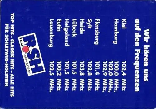 Ak Radiomoderator Volker Mittmann, RSH, Autogramm
