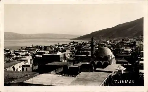 Foto Ak Tiberias Israel, Panorama