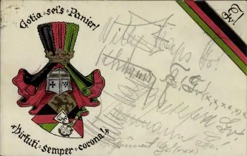 Studentika Ak Leipzig, Corps Gotia, Wappen, RSC