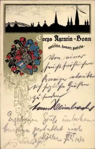 Studentika Ak Bonn, Corps Agraria, Wappen, RSC