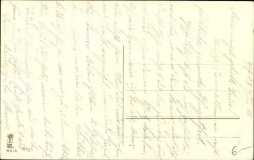 Wappen Litho In Treue fest, Bayern, Wappen, Fahne, Eichenlaub