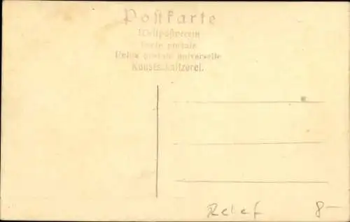 Relief Ak Fünfmast-Vollschiff Preußen, Segelschiff
