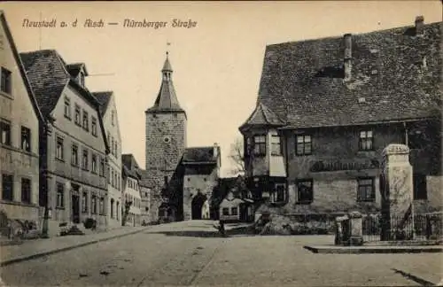 Ak Neustadt an der Aisch Mittelfranken, Nürnberger Straße