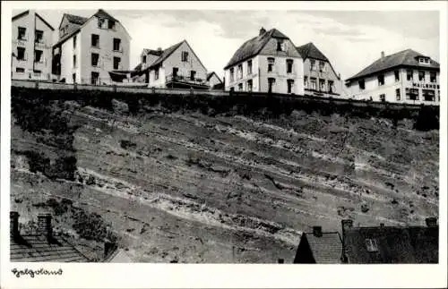 Ak Nordseeinsel Helgoland, Häuserreihe