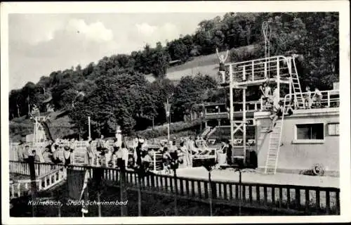 Ak Kulmbach in Oberfranken, Städtisches Schwimmbad