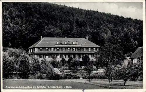 Ak Mühltal b. Eisenberg Thüringen, Waldhaus Amtsschreibersmühle,Inh.Gustav Kühne