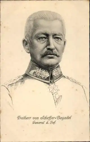 Ak Freiherr von Scheffer-Boyadel, General der Infanterie