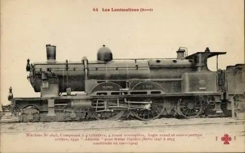 Ak Französische Eisenbahn, Lokomotive Nr. 2646