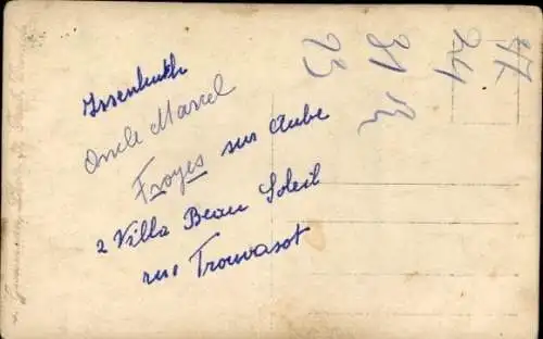 Foto Ak Französischer Soldat in Uniform, Porträt