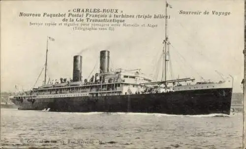 Ak Dampfer Charles-Roux, CGT, French Line