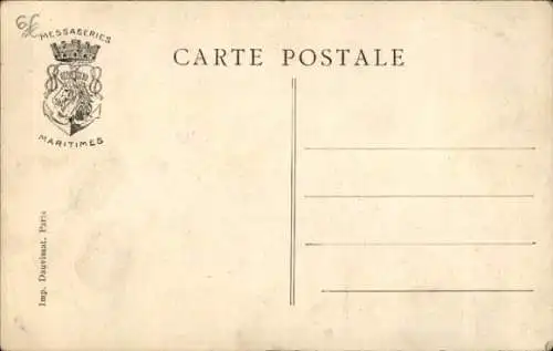 CPA Paquebot Sphinx, Salle à Manger, Messageries Maritimes