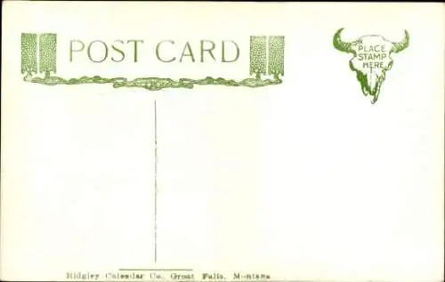 Künstler Ak Hirsche am Seeufer