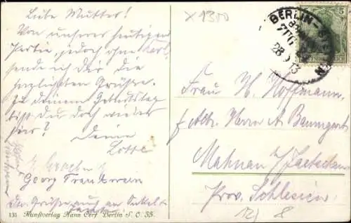 Ak Eberswalde in der Mark, An der Promenade