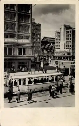 Ak Berlin Mitte, Alexanderplatz, Postamt, Bahnhof, Tram