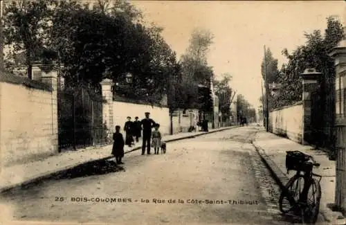 Ak Bois Colombes Hauts de Seine, Rue de la Cote-Saint-Thibault