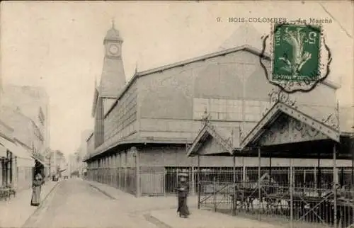 Ak Bois Colombes Hauts de Seine, Le Marche