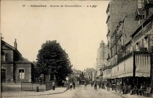 Ak Colombes Hauts de Seine, Avenue de Gennevilliers