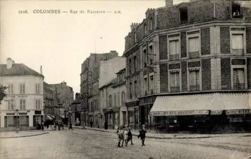 Ak Colombes Hauts de Seine, Rue de Nanterre