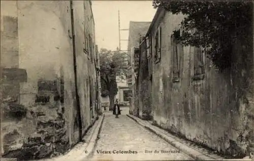 Ak Colombes Hauts de Seine, Rue du Bournard