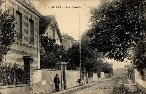 Ak Colombes Hauts de Seine, Rue Guerlain