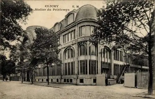 Ak Clichy Hauts de Seine, Atelier du Printemps