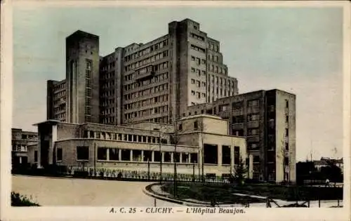 Ak Clichy Hauts de Seine, L´Hôpital Beaujon