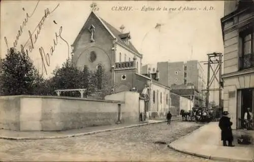 Ak Clichy Hauts de Seine, Église de la rue d'Alsace