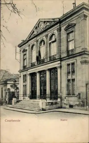 Ak Courbevoie Hauts de Seine, Mairie