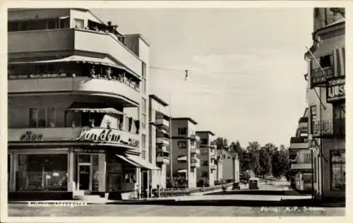 Ak Bollnäs Schweden, Straßenansicht, Geschäfte